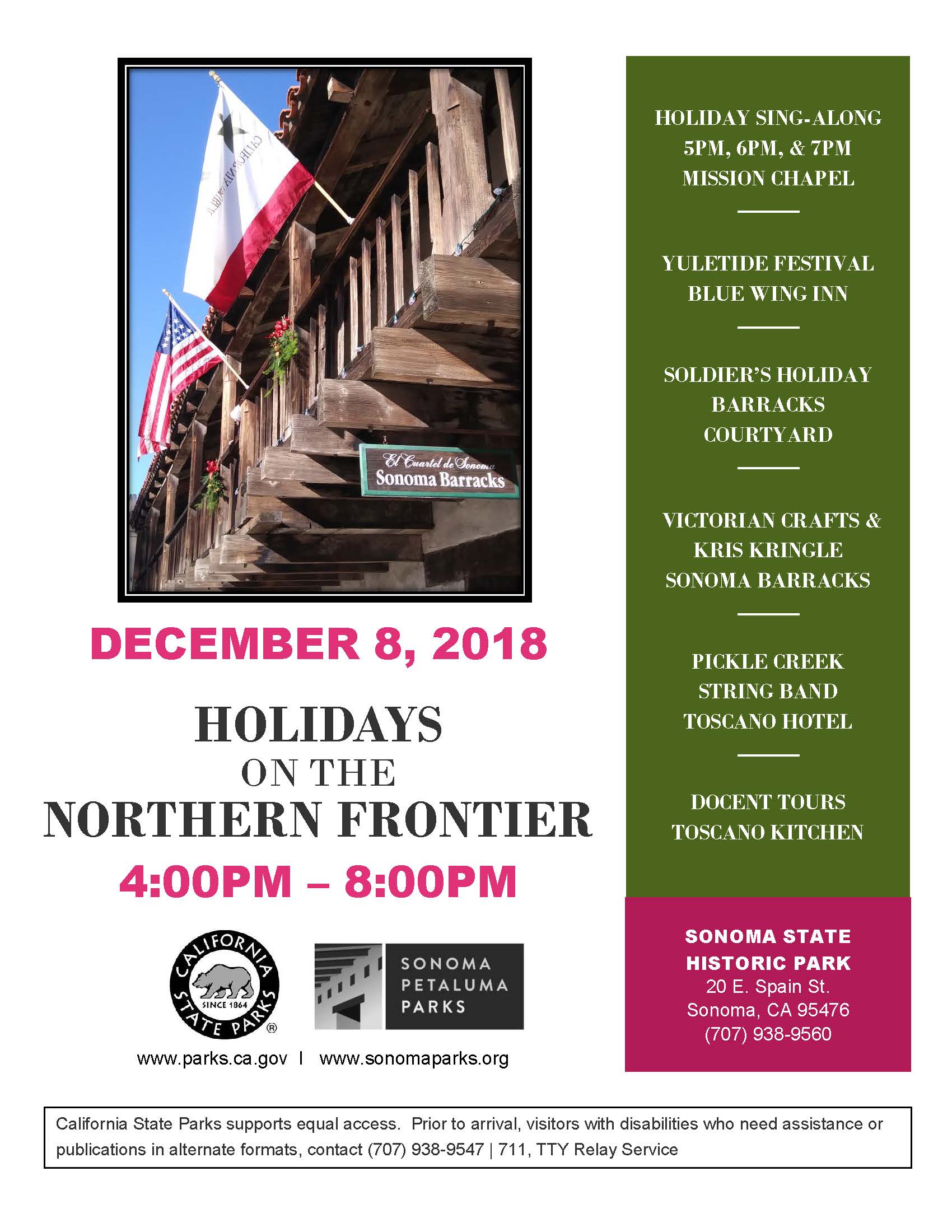 Flyer for Holidays on the Northern Frontier Flyer for Holidays on the Northern Frontier